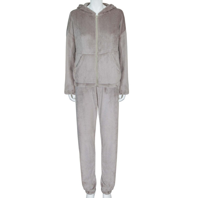 Garnitur polarowy m.981 z zamkiem błyskawicznym kawa TM Jarosław