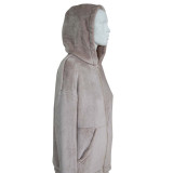 Garnitur polarowy m.981 z zamkiem błyskawicznym kawa TM Jarosław