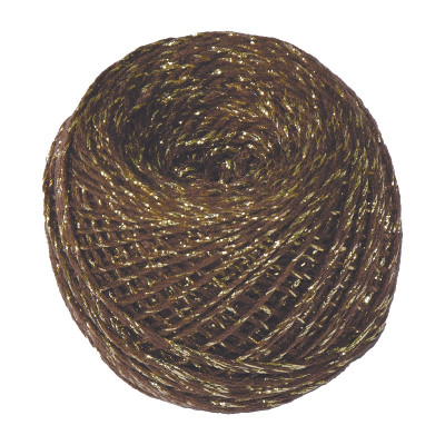 Przędza akrylowa 6/2 z lureksem brązowym 50g/150m TM Yaroslav
