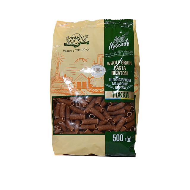 Produkty makaronowe Rogi pełnoziarnisty 500g TM Yaroslav