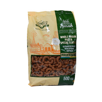 Produkty makaronowe Rogi specjalny pełnoziarnisty 500g TM Yaroslav