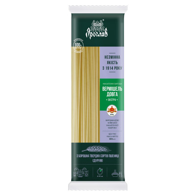 Makaron Długi wermiszel z pszenicy durum (durum) opakowanie 500 g TM Jarosław