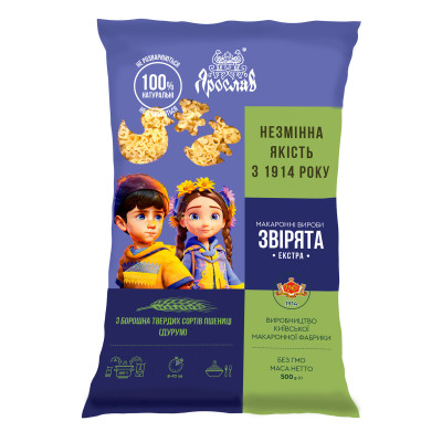 Produkty makaronowe Zviryat z pszenicy durum 500g TM Jarosław